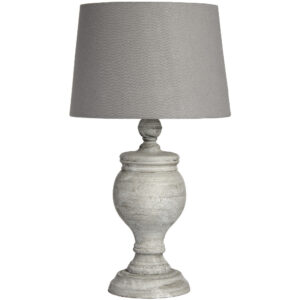 Uthina Wooden Grey Wash Lamp