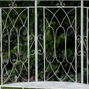 Ascalon Lattice Arbour - Sage Green Distressed Finish