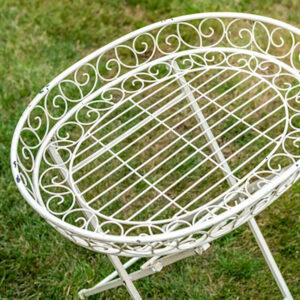 Cream Butlers Table - Ornate Distressed Blaisdon