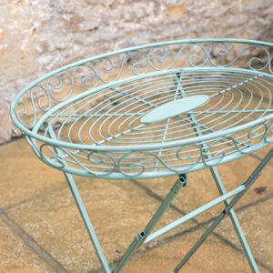 Distressed Giverny Green Butlers Table