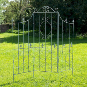 Ornate Garden Screen - Gustav Romantic Antique Blue Finish