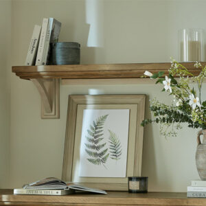 Fern Duo Watercolour Print - White Washed Frame