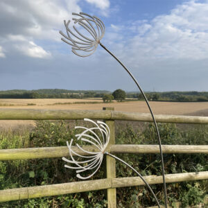 Bare Metal Ready to Rust Clematis Decor for the Garden