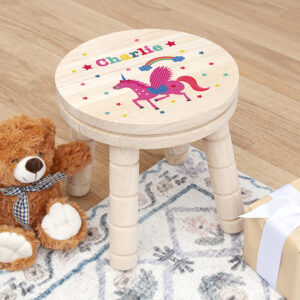 Personalised Childs Unicorn Stool