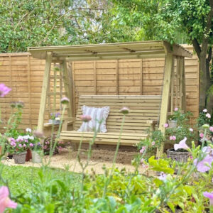 Antoinette Three Seat Swing Seat by Churnet Valley