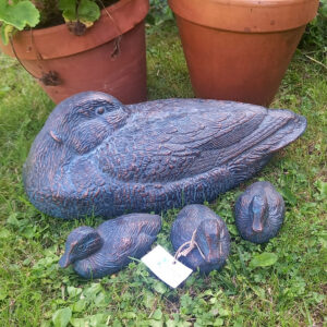 Duck Family Garden Sculpture