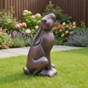 Moon Gazing Garden Hare _ Cast Aluminium
