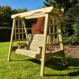 Traditional Wooden Swing Seat | Churnet Valley Cottage for 2
