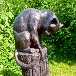 Cat and Mouse Garden Sculpture
