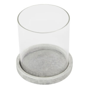 Athena Small Stone Hurricane Lantern - 14cm