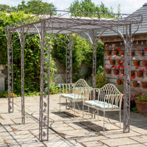 Ornate Steel Pergola Gazebo