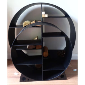 Black Circular Log Stores in Medium and Large