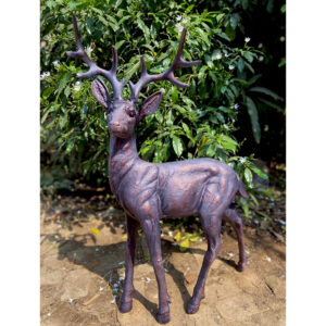 Outdoor Bronze Stag - Cast Aluminium 92cm