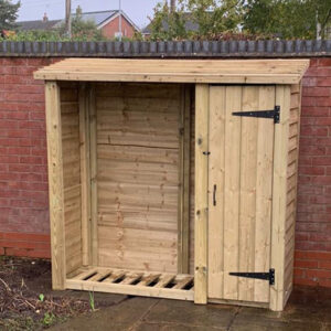 Premium Log Store with Tool Shed