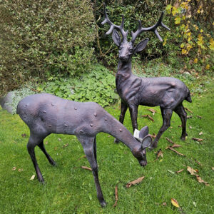 Weatherproof Deer Garden Sculptures