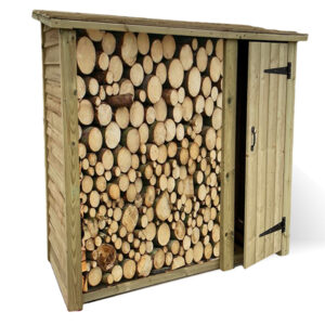 Wooden Log Store with Tool Shed by Churnet Valley