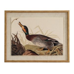 Duck Print on Linen | Captivating Flora and Fauna Range