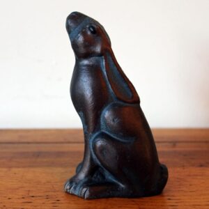 Small Moon Gazing Hare - Bronzed Aluminium Home & Garden