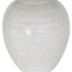 Chevronne Ceramic Table Lamp | Textured Base