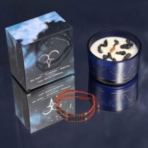 Aries Gemstone Bracelet & Fragrant Candle