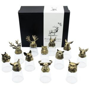 Bottom Up Shot Glasses - 12 Forest Creatures