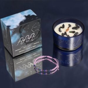 Candle & Bracelet Gift - Aquarius