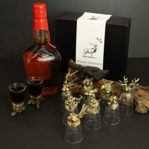 Gift Set of 12 Bottom Up Shot Glasses (25ml) - Forest & Mystical Creatures