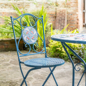 Ascalon Blue Bistro Chair
