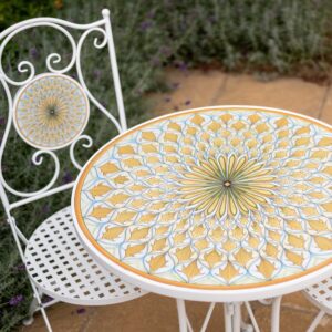 Citrus Mosaic Bistro Set for Two - Ascalon Charm Al Fresco