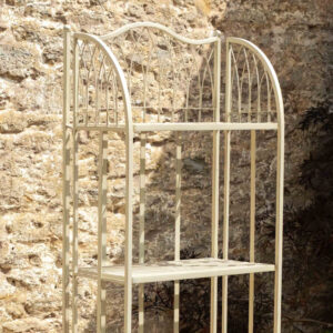 Cream Garden Bakers Rack _ Ascalon Design Hampton Shelves