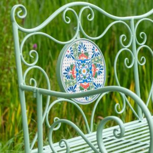 Green Mosaic Bench by Ascalon