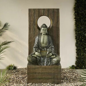 Oriental Buddha Rain Shower Water Feature | Halo Buddha