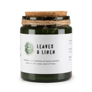 Leaves & Linen Greenman Soy Wax Candle