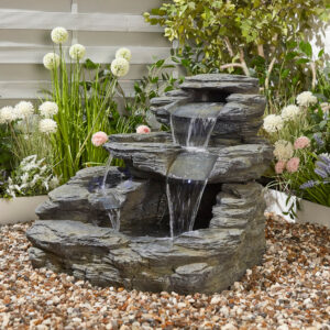 Slate Effect Water Feature with LED Lights