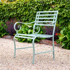 Slatted Sage Green Chair