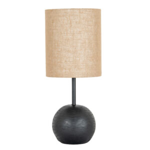 Contemporary Black Cannon Table Lamp