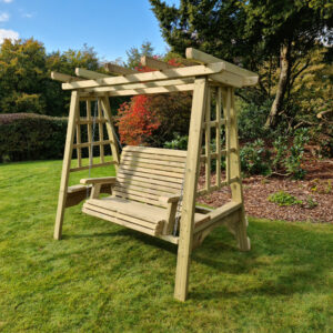 Churnet Valley Wooden Pergola Swing Seat for Two