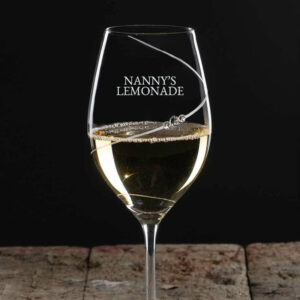 Helical Twist White Wine Glass