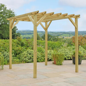 Wooden Pergola 2.4m - Traditional Zest Ascot