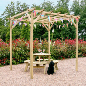 Wooden Pergola for Small Spaces | 2.14m Newbury by Zest