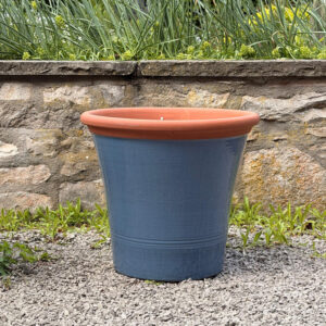 XL Kitchen Planter in Stone Blue Finish