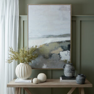 Hand Painted Landscape Canvas Wall Art _ Hillside View