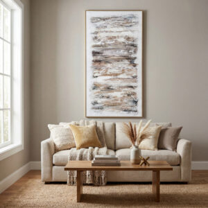 Peaceful Hand Painted Wall Art _ Ethereal Framed Artwork
