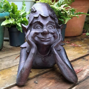 Pixie Laying for the Garden - Hand Crafted
